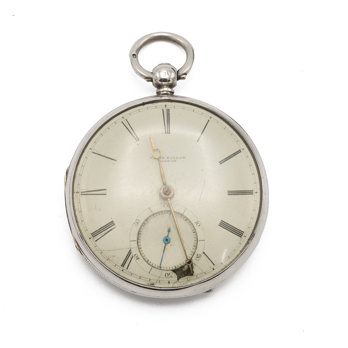 Victorian silver pocket watch, London 1852, along with a silver fob chain, two silver ladies' poc... - Image 2 of 8