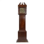 20th Century three train Goodfellows long case clock, chain wound and striking the quarter hours ...