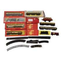 Quantity of Hornby mostly 00 gauge model railway. Consisting of GWR Pannier Tank locomotive 8751;...