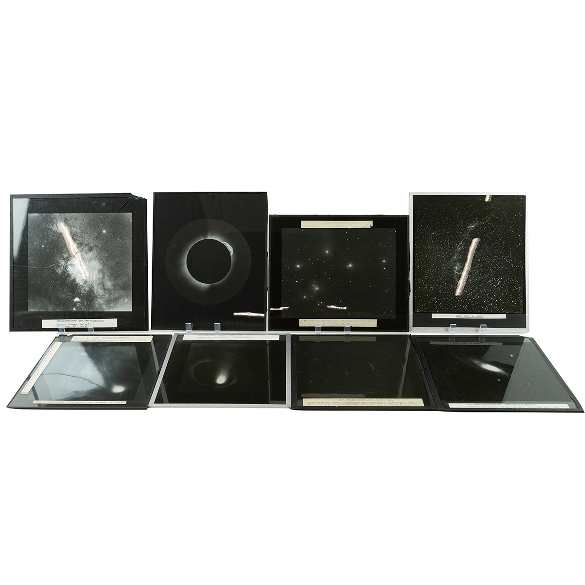 Group of unusually large format antique astronomy glass projector slides, Royal Observatory Green... - Bild 2 aus 6