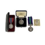 Father & Son Medals. WW1 Defence medal for SR-9592 GNR. E Futcher R.A. and George VI service meda...