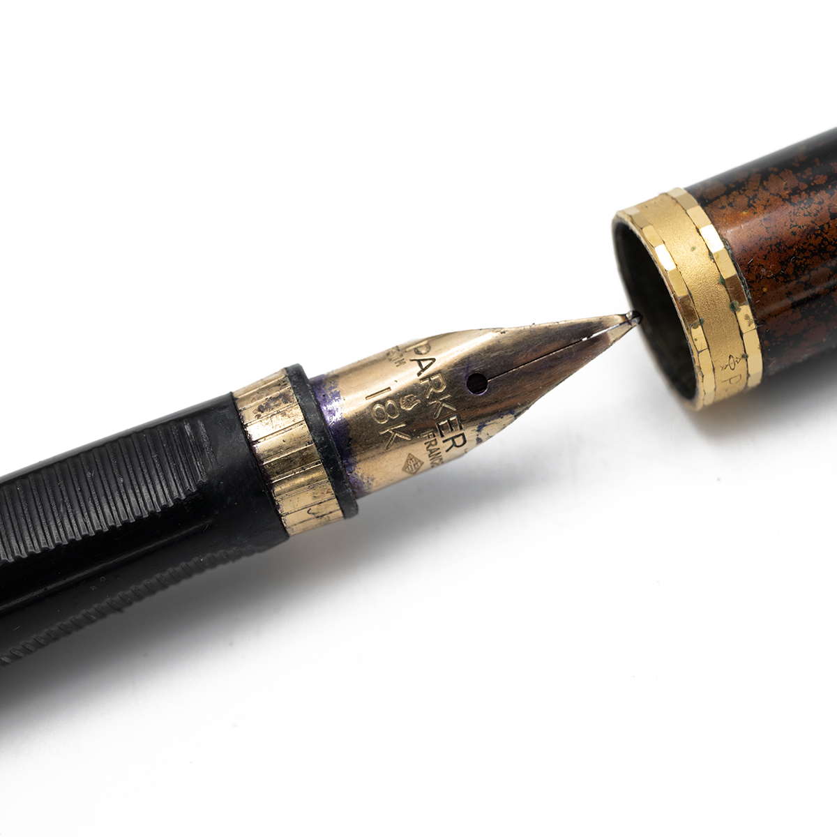 Parker "Premier Collection" Lacque de Chine three piece writing set comprising fountain pen with ... - Image 3 of 4