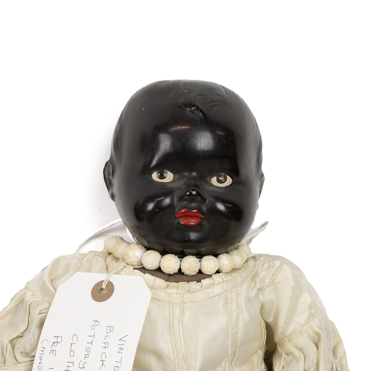 Group of mid 20th Century dolls (5). 12 inch Pallitoy "Trudy" 3 face doll c1946; 15 inch black fa... - Image 5 of 5