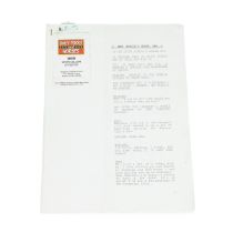 Only Fools & Horses Script, bearing business card and name for Les McCallum, Art Director. Season...