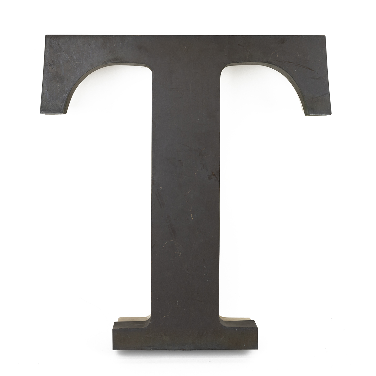 Vintage advertising letter "T" in plastic with metal backing and neon tube lighting. Height 50cm,... - Bild 2 aus 3