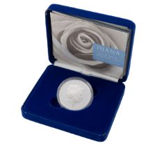 1997 Royal Mint Princess Diana memorial silver proof £5 coin in the original packaging. Obverse: ...