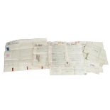 Indentures and conveyances dating from the 1840's to 1890's relating to various land and properti...