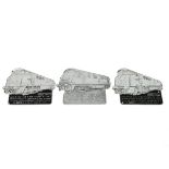 Swindon Railway Works - 1970's scrap aluminium commemorative plaques x 3. These limited edition p...