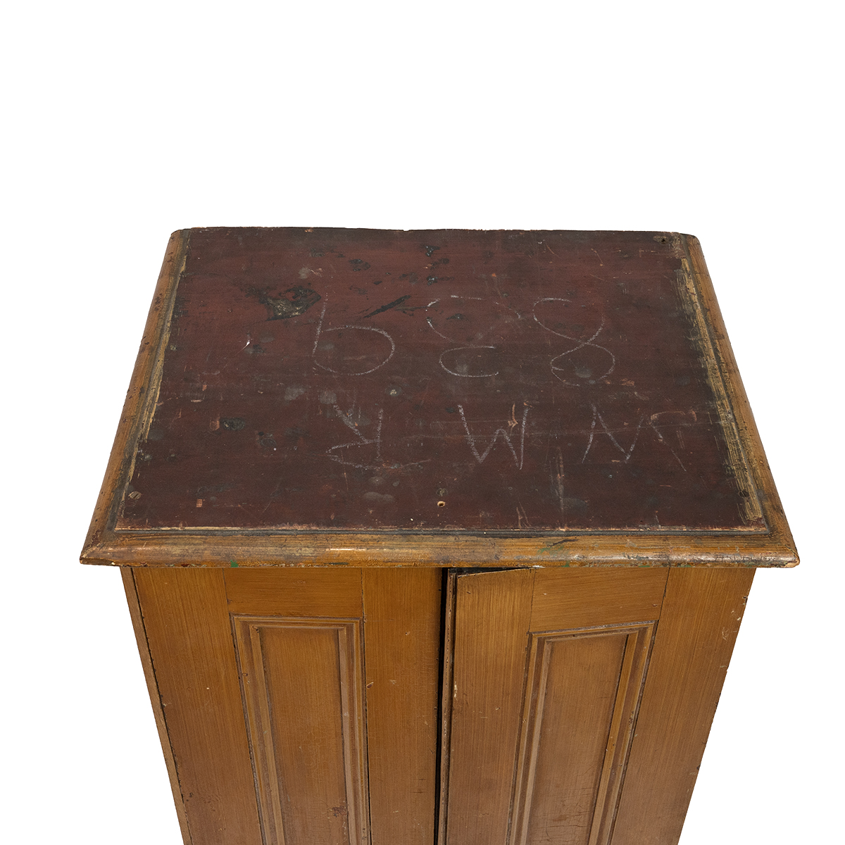 Early 20th Century pine haberdasher's cabinet with lockable panel doors opening to reveal 18 draw... - Image 3 of 4