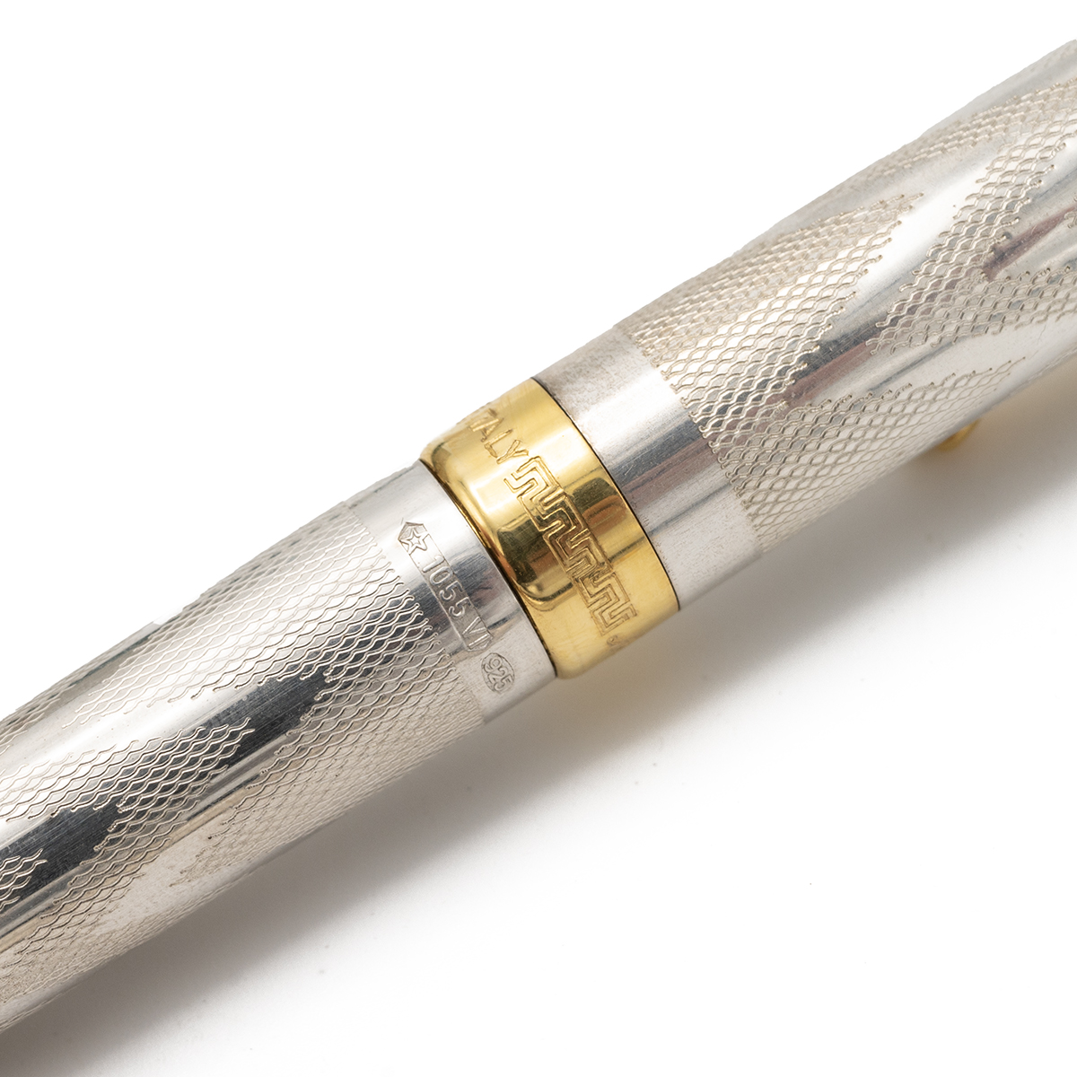 Montegrappa SS fountain pen and ball point pen set in presentation case. The fountain pen having ... - Image 4 of 6