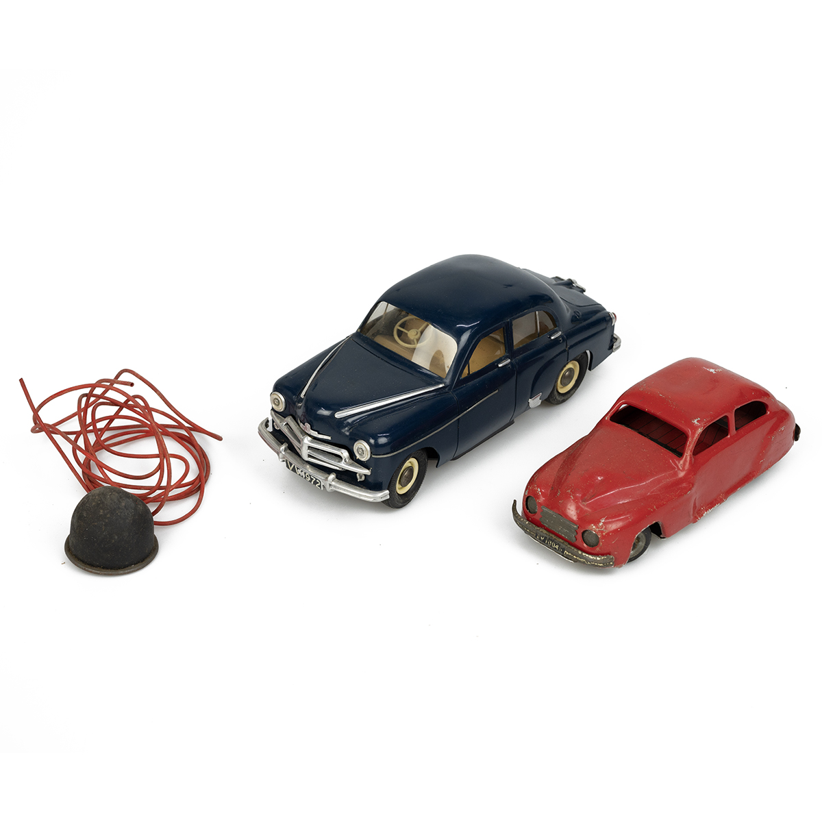 Chad Valley Remote Control Car in Box, red tinplate body; together with Vauxhall Velox 1/18 scale... - Image 2 of 4