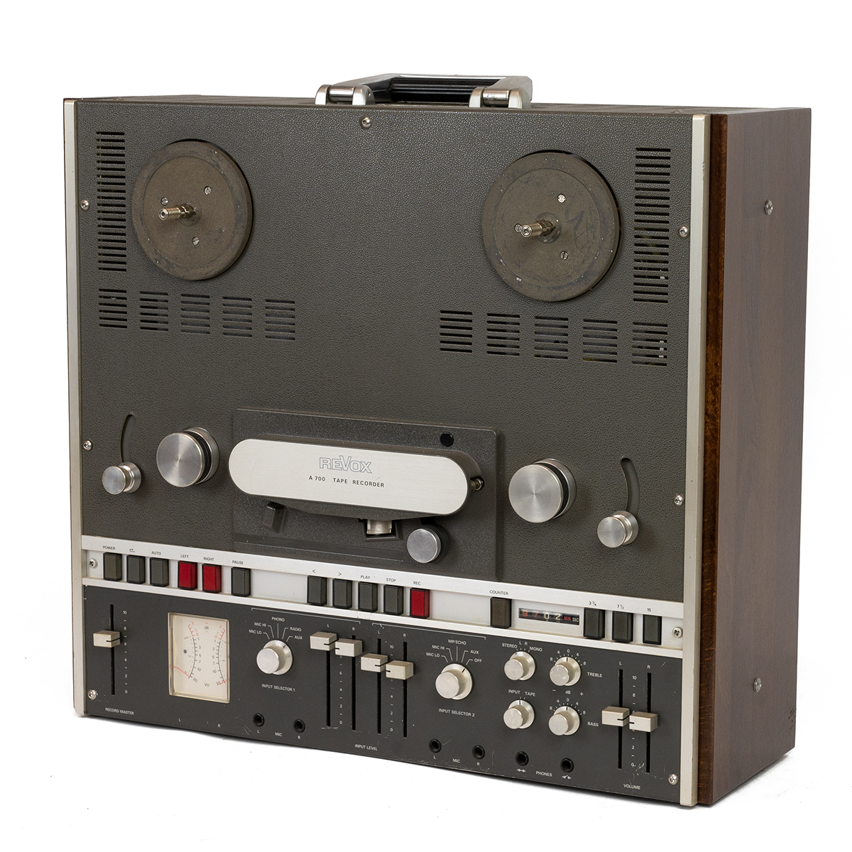 Audio Interest. Vintage 1970s Revox A700 reel to reel tape recorder. 110-250v, 50-60 Hz, 130w. 3 ... - Bild 4 aus 6