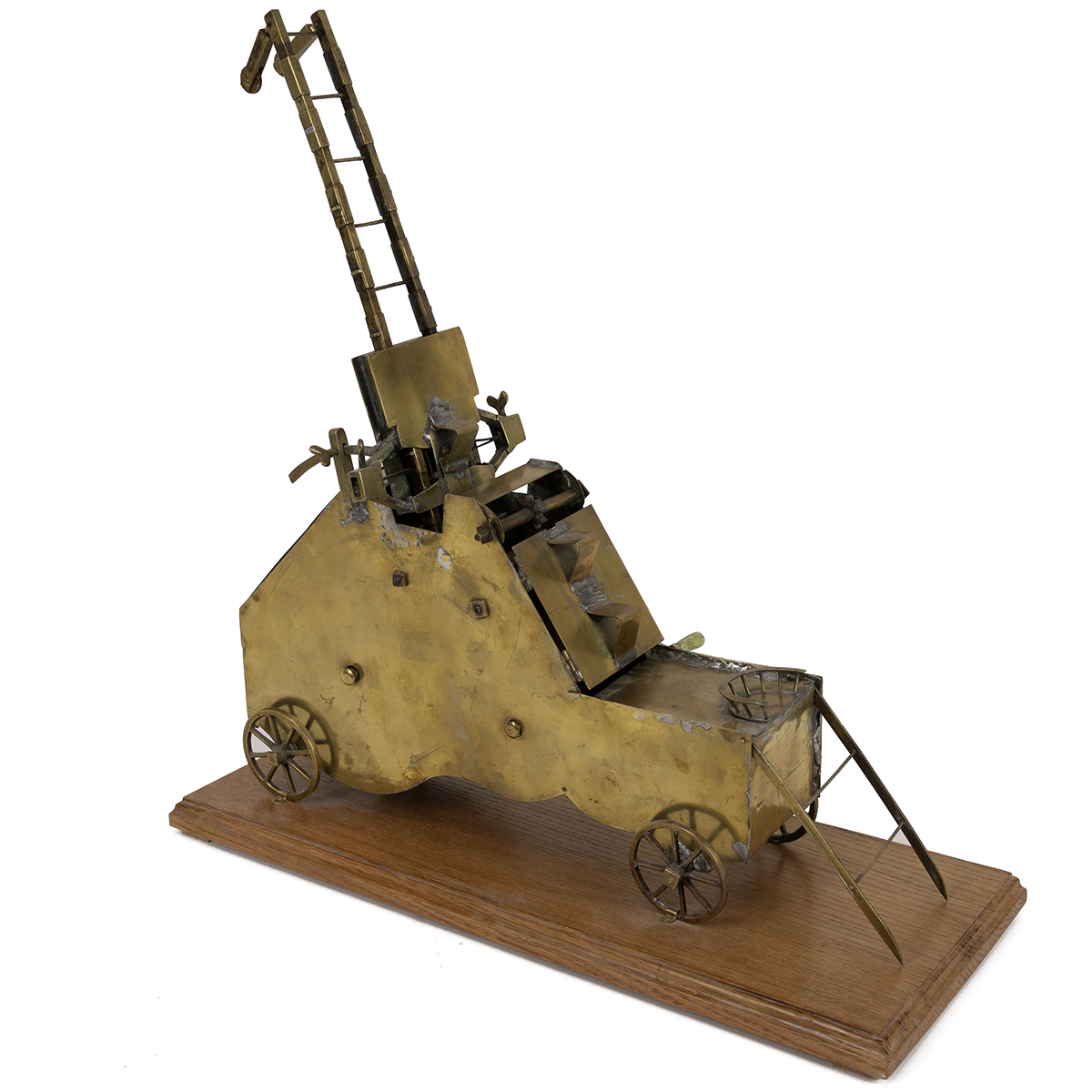 Fire Brigade interest. Scratch-built brass Patent model of a mid 19th Century Fire Ladder by Alfr... - Image 2 of 4