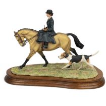 Border Fine Arts "Elegance in the Field" limited edition (79/850) figurine on removable wooden ba...
