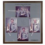 Space interest. Framed signed photographs of British astronauts titled 'The 1st Astronauts of Gre...