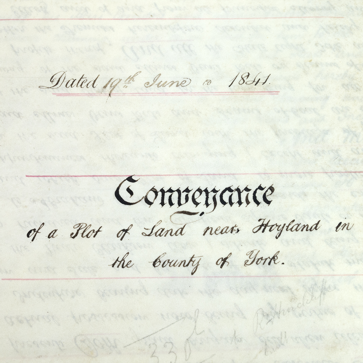 Indentures and conveyances dating from the 1840's to 1890's relating to various land and properti... - Image 4 of 4