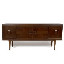 Mid Century Stonehill Furniture Ltd sideboard comprising central cupboard with two drawers openin...