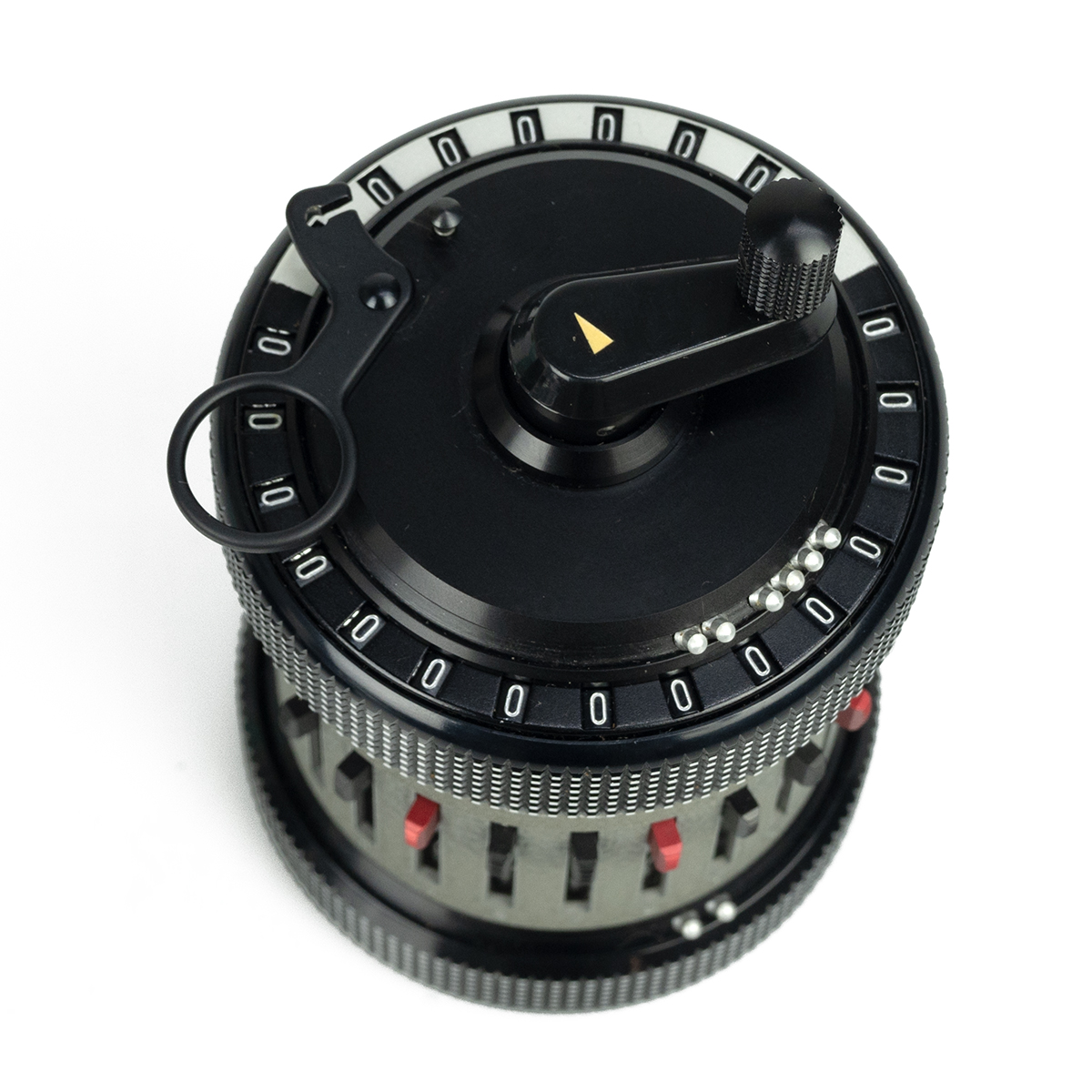 Curta II calculator serial 535150 manufactured March 1966. Black and grey body with black plastic... - Image 4 of 4