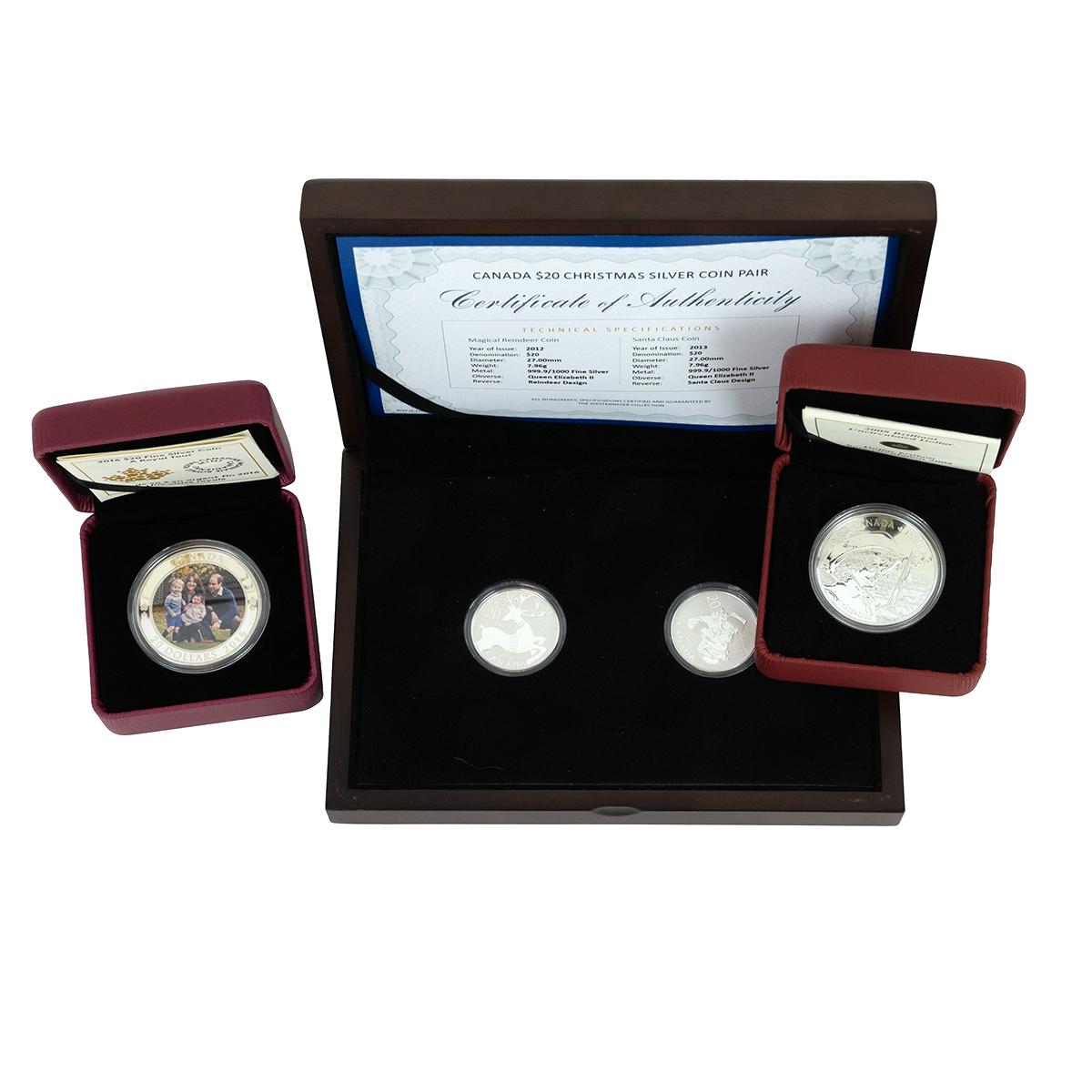 Three (3) Royal Canadian Mint silver proof coins in original cases with certificates. Includes (1... - Bild 2 aus 2