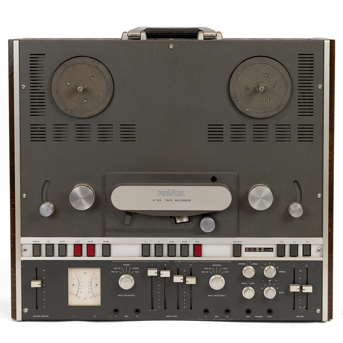 Audio Interest. Vintage 1970s Revox A700 reel to reel tape recorder. 110-250v, 50-60 Hz, 130w. 3 ... - Bild 3 aus 6