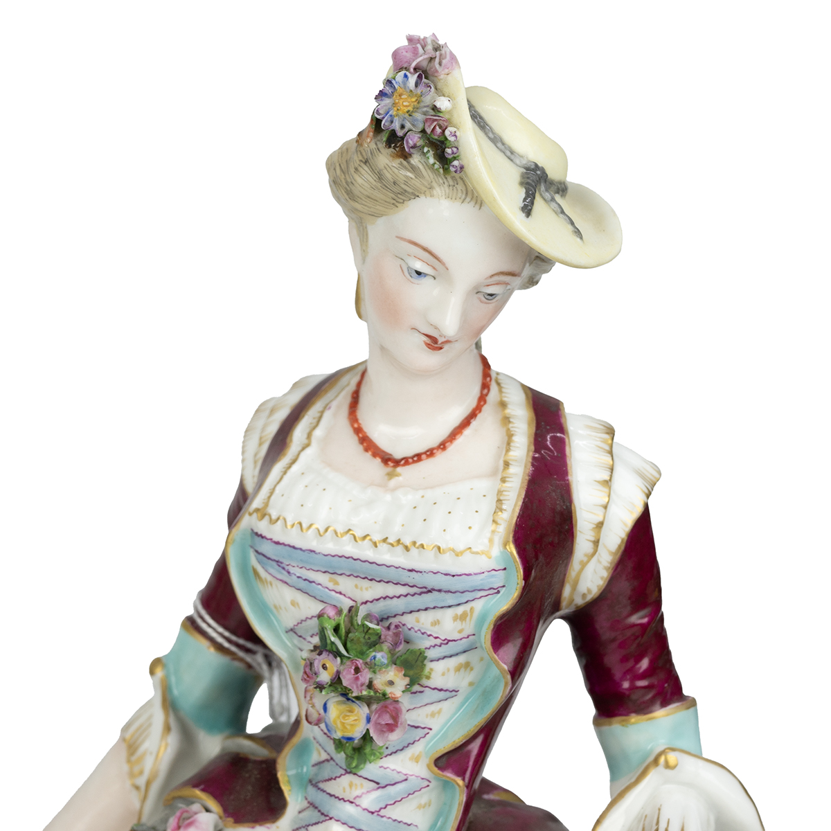 Meissen - A pair of late 18th or early 19th century large porcelain figures often referred to as ... - Image 3 of 4