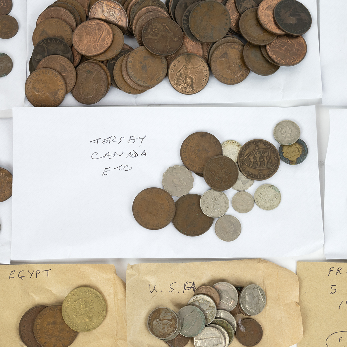Miscellaneous UK and world coins, mostly 19th and later examples. - Image 2 of 4