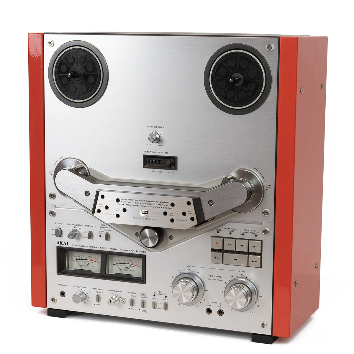 Audio Interest. Vintage Akai GX-6350D reel to reel 4 track stereo tape deck. 3-motor direct capst... - Bild 3 aus 5