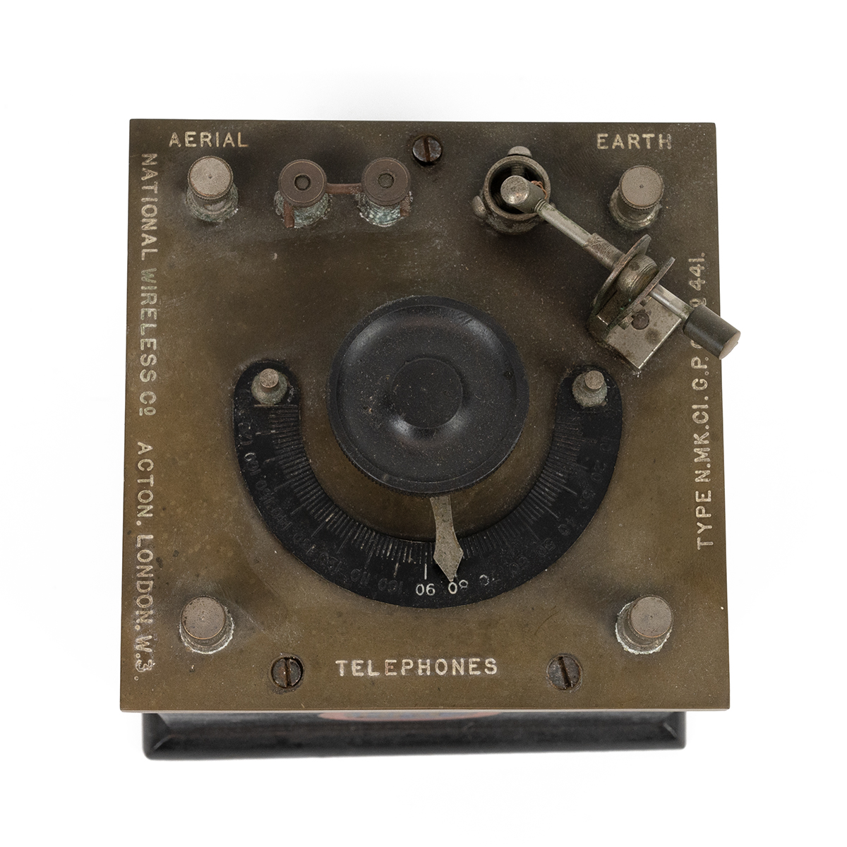 Scarce National Wireless Co. Type N.MK.C1 Crystal Radio c1923. Also known as 'The Gnat', with BBC... - Image 2 of 2