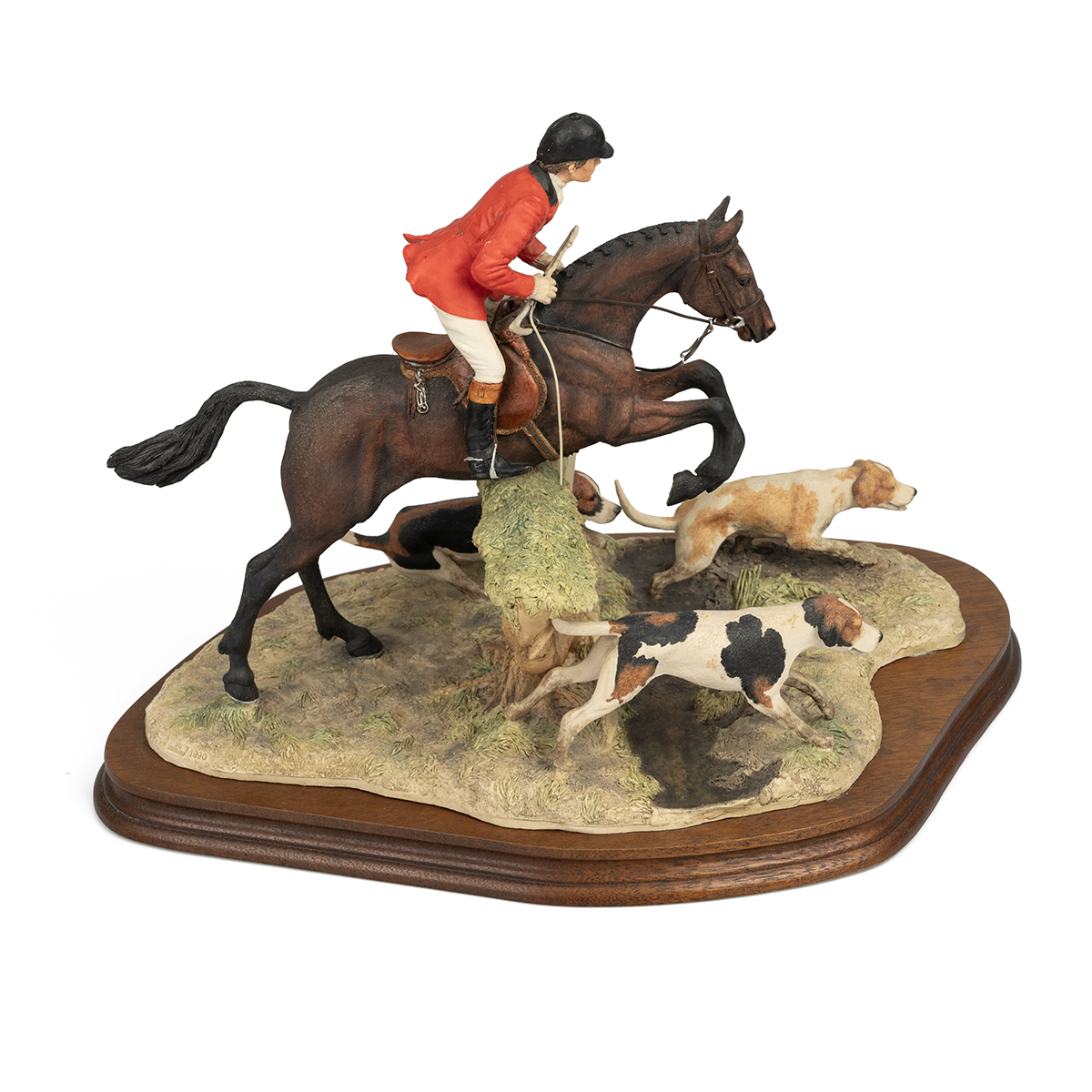 Border Fine Arts - "Hulloa Away" limited edition figurine (99/500) on wooden stand (H approximate... - Image 2 of 4