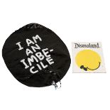 Banksy (B. 1974), "I am an imbecile" balloon, 90 x 60 cm, along with a Dismaland souvenir programme.