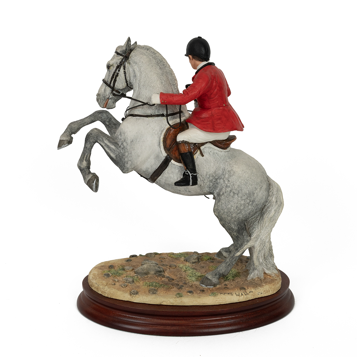 Border Fine Arts "Spirited" figurine - grey horse - Limited Edition (276/500) on wooden base with... - Bild 2 aus 3