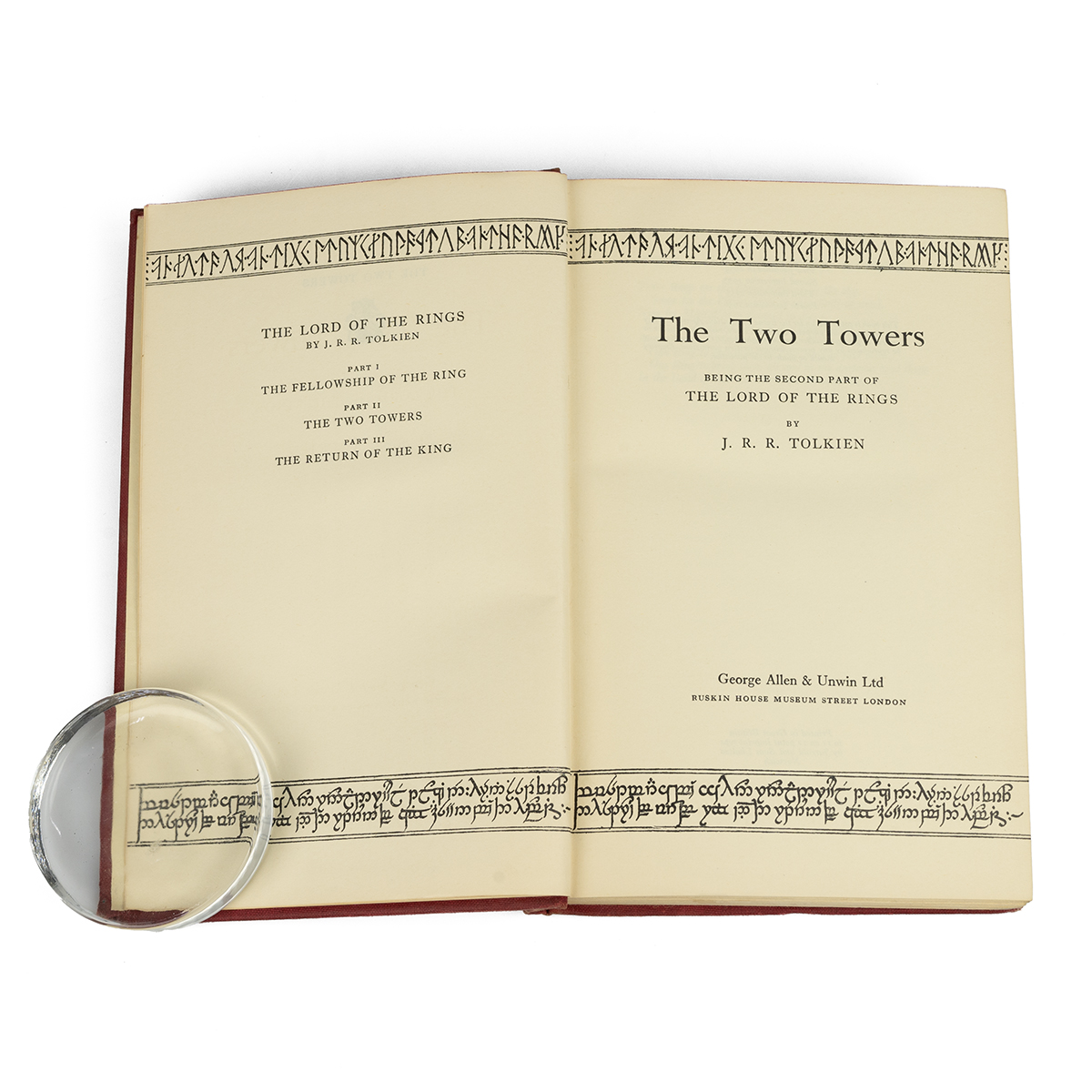 J.R.R.Tolkien Lord of the Rings Trilogy - First Editions comprising Fellowship of the Ring, 1st E... - Image 5 of 7