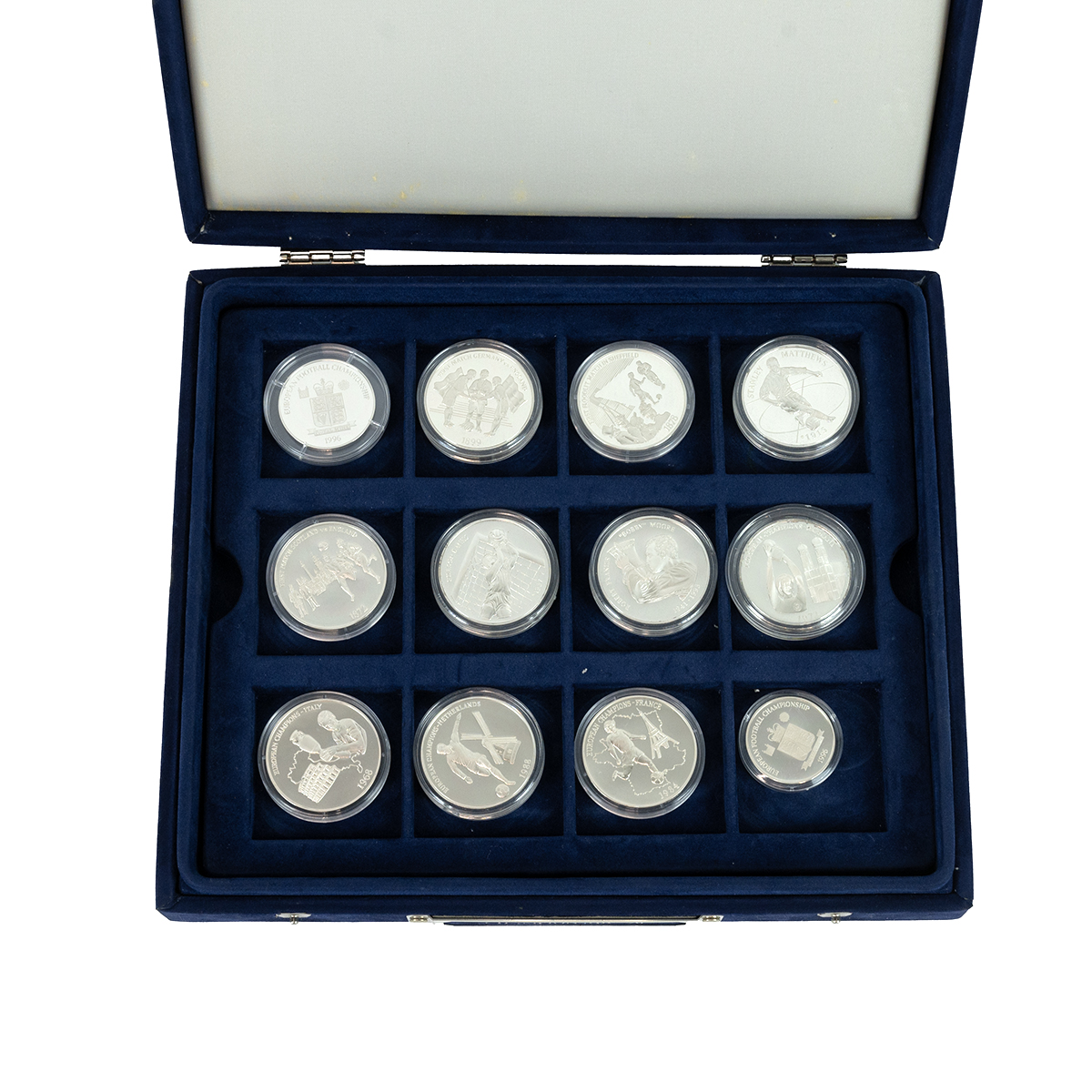 1996 European Football Championships 925 silver proof Royal Mint 12-piece medal set. Includes (1)... - Image 2 of 2