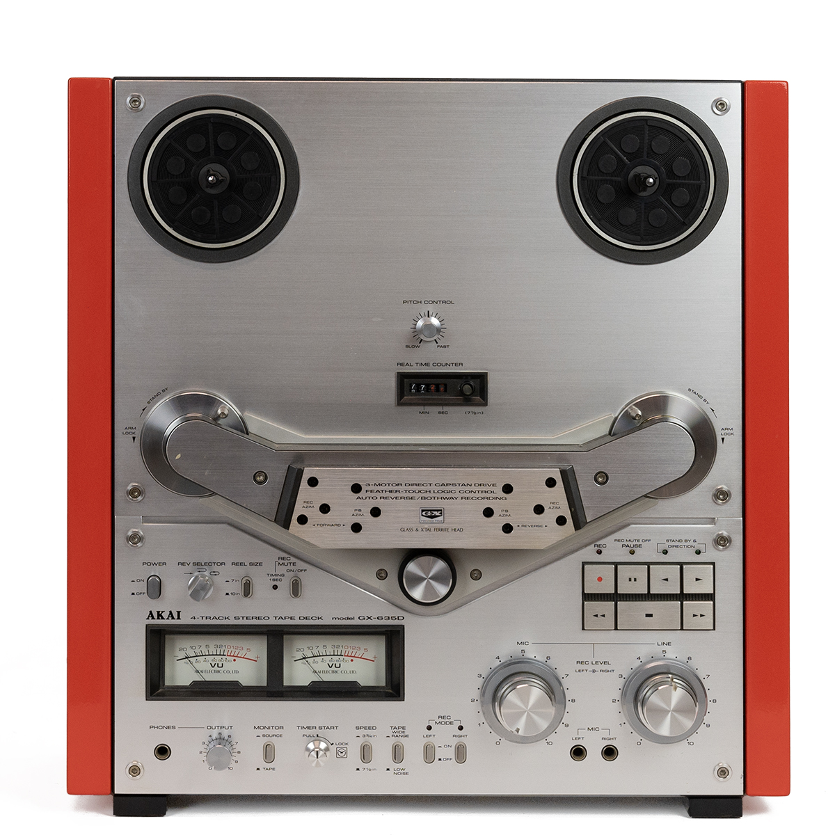 Audio Interest. Vintage Akai GX-6350D reel to reel 4 track stereo tape deck. 3-motor direct capst... - Bild 2 aus 5