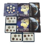 Eight (8) Royal Mint coins and sets, BU and 925 silver proof collectables. Includes 2005 Battle o...