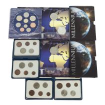 Eight (8) Royal Mint coins and sets, BU and 925 silver proof collectables. Includes 2005 Battle o...