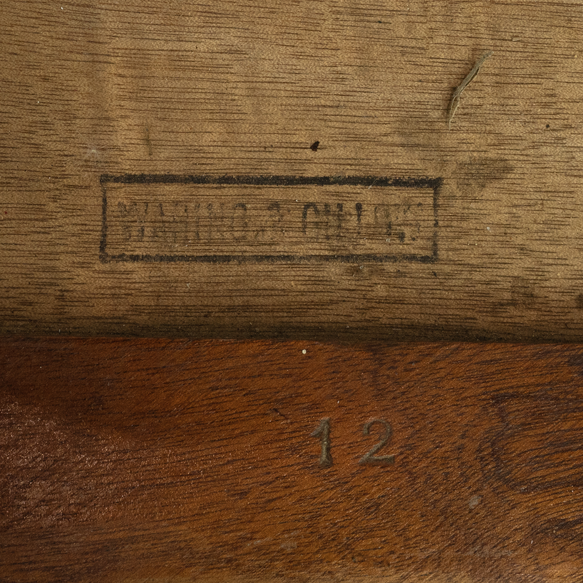 Historic Interest - Mid Century Desk & Chair from 11 Downing Street, c1950's. Twin pedestal teak ... - Image 6 of 6