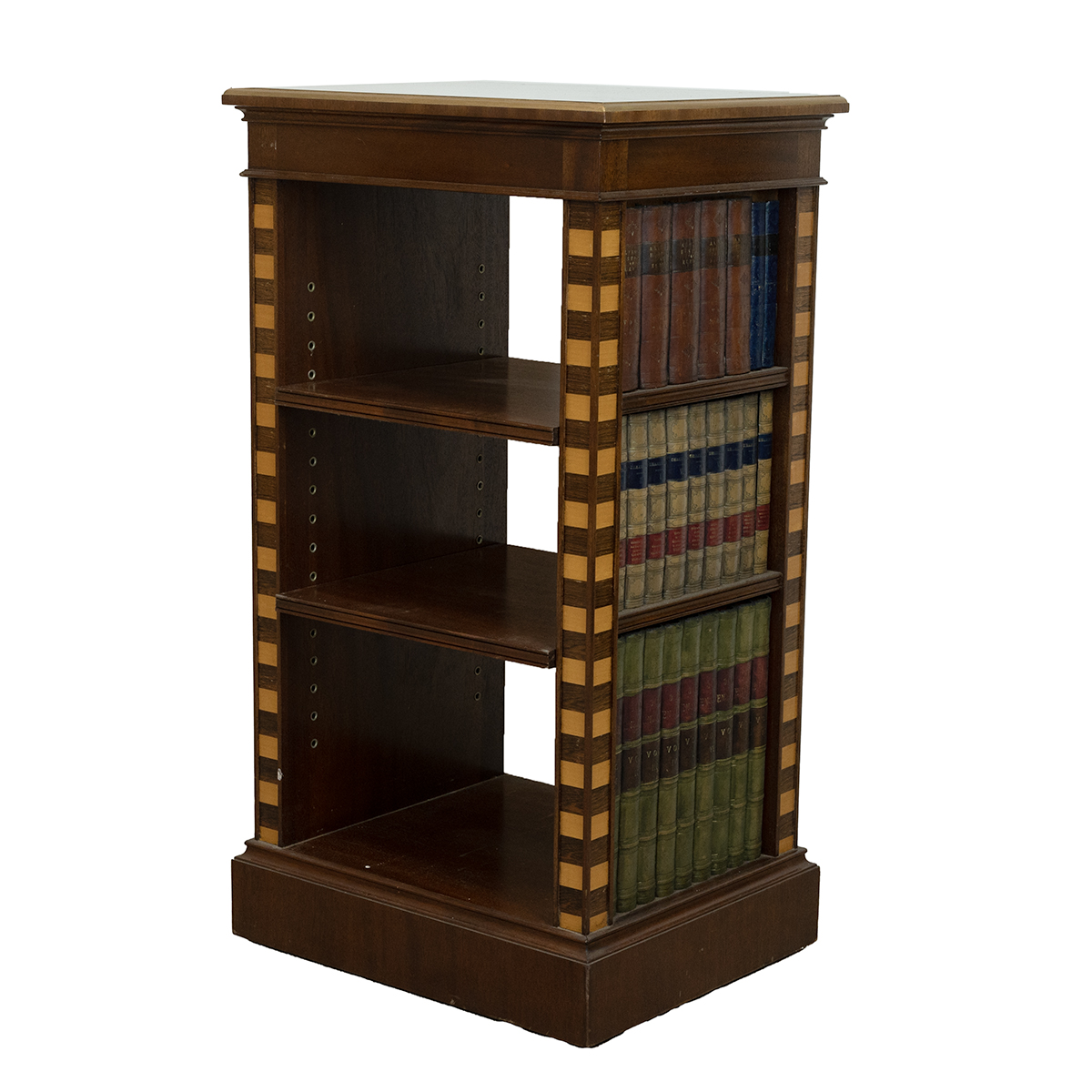 Contemporary bespoke bookshelf cabinet. Mahogany construction with rosewood and ash banded detail...