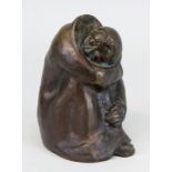 Bentele, Heinz (Köln 1902 - 1982 Köln), schlafender Hirte, Bronze mit braungoldener Patina, auf