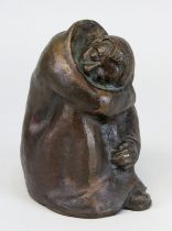 Bentele, Heinz (Köln 1902 - 1982 Köln), schlafender Hirte, Bronze mit braungoldener Patina, auf