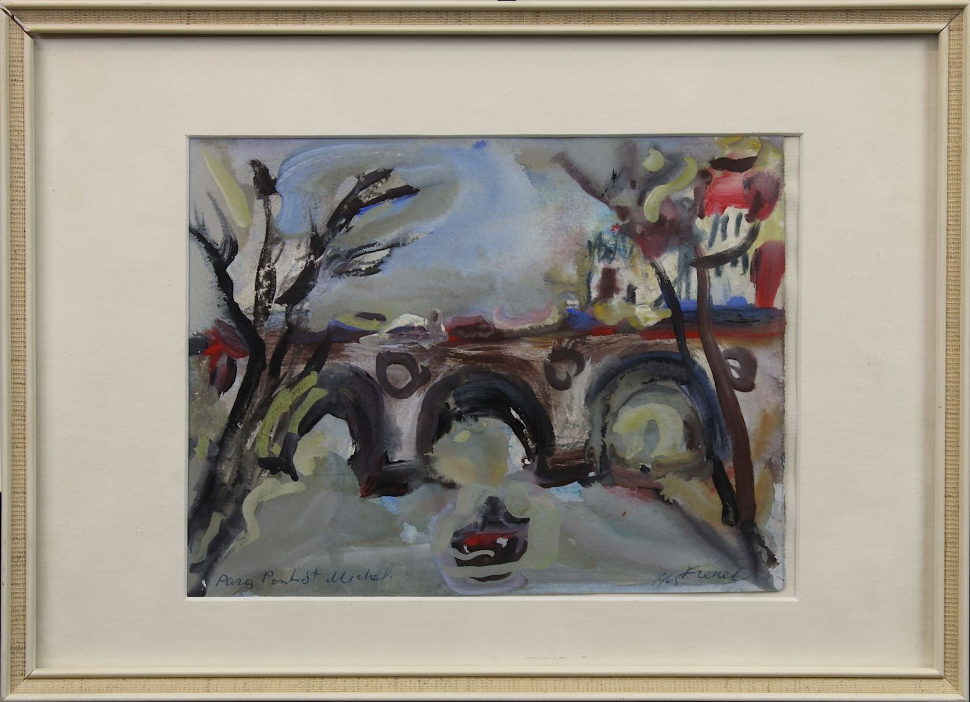 Frenkel, Yitzhak/Frenel Alexander (Odessa 1899 - 1981 Tel Aviv), "Paris, Pont St. Michel",