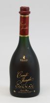 Eine Flasche Cognac, 2. H. 20. Jh., Comte Joseph, V.S.O.P., Les Grandes Chais de France, Petersbach,