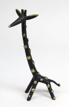 Walter Bosse (Wien 1904 - 1979 Iserlohn), Giraffe aus Bronze, Ausführung: Herta Baller Wien 1950er
