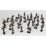 Konvolut Soldatenfiguren aus Elastolin und Lineol, Deutsches Reich 1933-45, 34 Figuren, einzelne