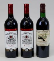 3 Flaschen Bordeaux: eine Flasche 1985er Château Laclaverie, Nicolas Thienpont, St.-Cibard und 2