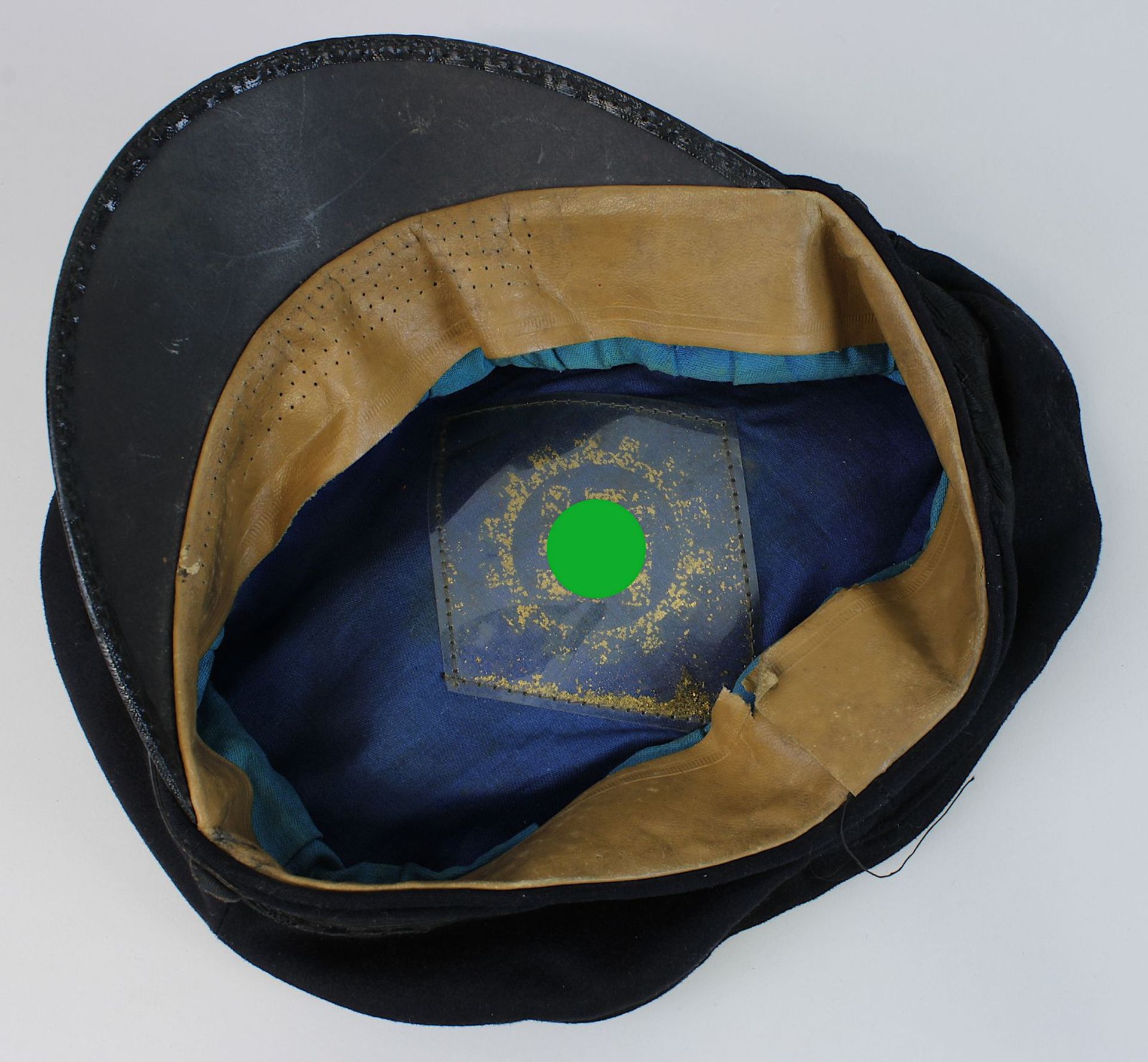 Schirmmütze für Werkscharen der Deutschen Arbeitsfront, Deutsches Reich 1933 - 1945, schwarzes Tuch, - Bild 3 aus 4