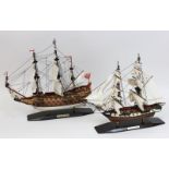 2 kl. Schiffsmodelle von Tribute Models Nauticalia, London, 20. Jh., Modell der "Royal Sovereign",