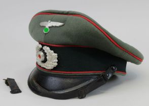 Schirmmütze der Artillerie, Wehrmacht, Deutsches Reich 1933 - 1945, für Mannschaften u.