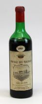 Eine Flasche 1957er Château des Tuileries, Saint-Emilion, Mr. Macaud, Saint-Etienne de Lisse,