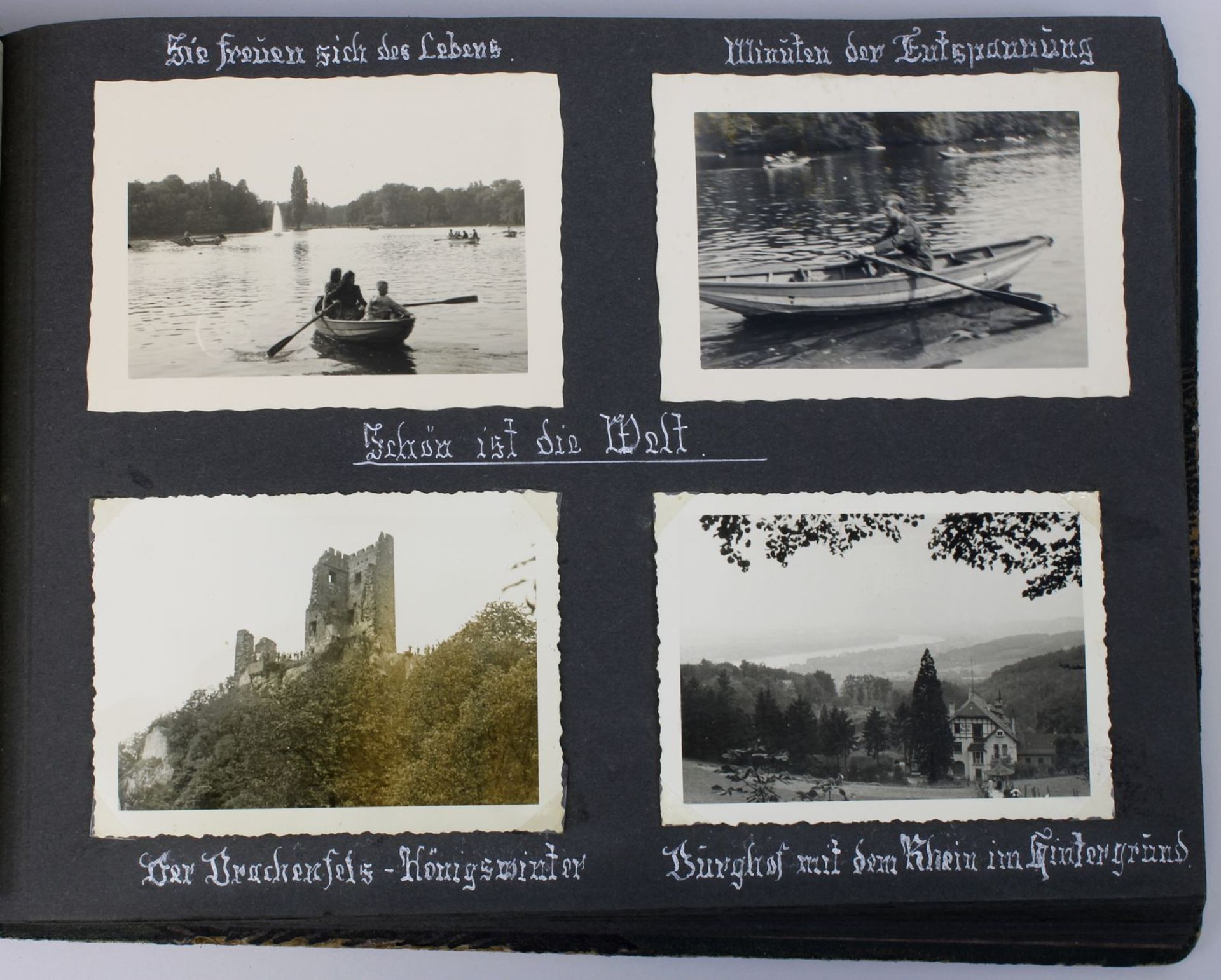 Fotoalbum 1939-40, Deutsches Reich 1933-45, erste Seite beschriftet "Erinnerungen an meine - Bild 3 aus 7